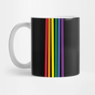 Pride Rainbow Vertical Stripes Mug